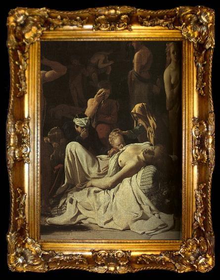 framed  Michael Sweerts The Plague in an Ancient City, ta009-2